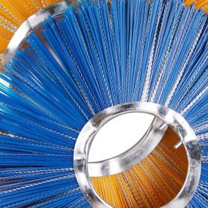 Galvanized Steel Street Road Sweeping Brush ROHS Certificated ODM