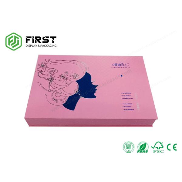 UV Coating Customized Foil Stamping Logo Rigid Cardboard Skincare Gift Cosmetic Packaging Box