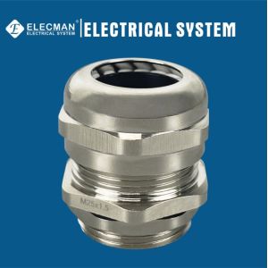 Nickel Plated Brass Waterproof Cable Gland Threaded Type