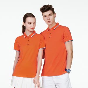 Quality Men And Women Summer Lapel Polo Shirt Anti - Bacterial Plus Size for sale