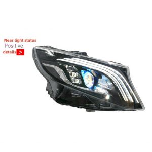LED Running Light Water Steering V260 W447 Headlight Assembly For Mercedes Benz