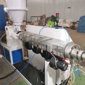 PA PVC Single Wall Corrugated Pipe Production Line with Single-Screw Plastic