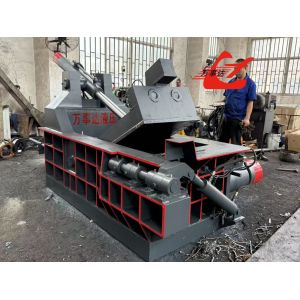 China Reliable Hydraulic Turn Out Metal Baler 44kw With Hand Valve Control on sale