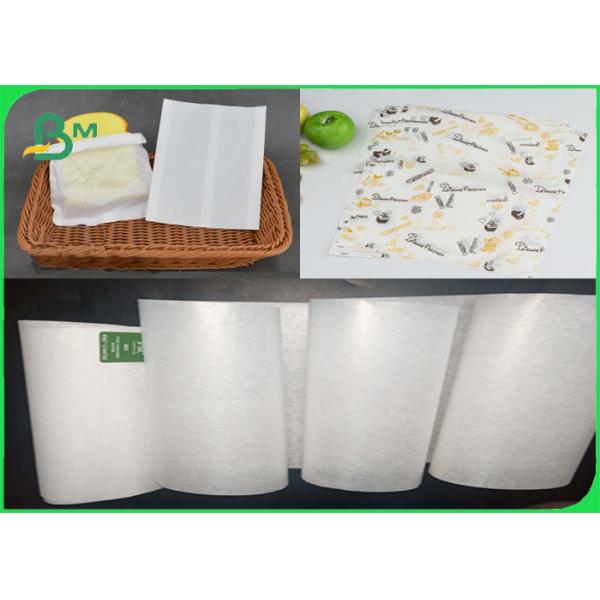 Buy 35gsm High Temperature And Heat Resistant FDA MG White Kraft Paper For Fast Food at wholesale prices