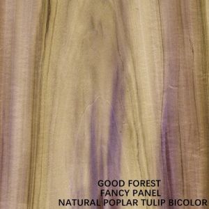 Fancy Bicolor Tulip Plywood Based MDF / Chipboard / Particle Board For Furniture