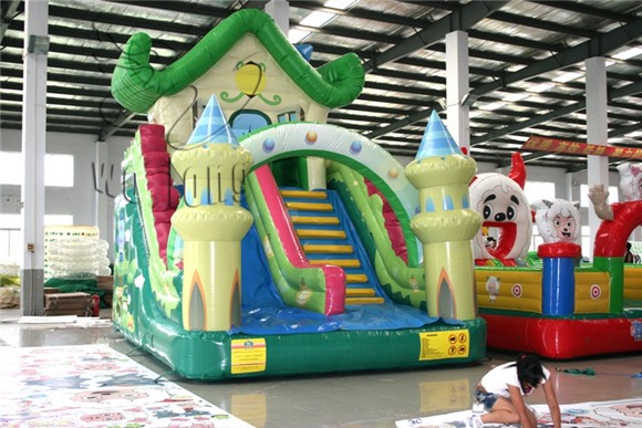 Buy High quality indoor inflatable slides, inflatable jumping slide at wholesale prices