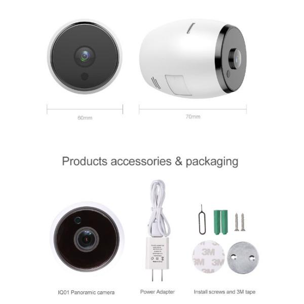 2 Megapixel WiFi Surveillance Camera , Wireless Network Camera 1.44mm 6G Lens