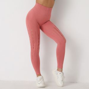 NET red peach buttocks female mesh breathable quick dry seamless yoga pants high