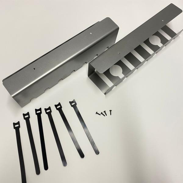 Single Tier Cable Organizer Tray for Functional Cable Management on Home Office Desk