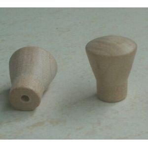 natual wood knobs horn shaped Wood Cabinet pull Drawer Knobs