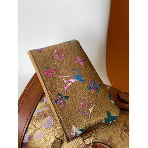 Metallic Flower Louis Vuitton Neverfull Bucket Bags M81724