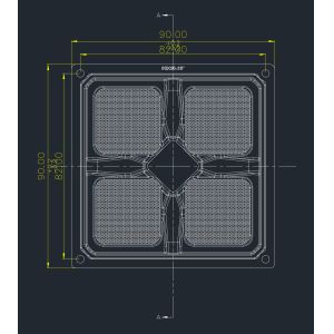 SMD5050 30 Degree Led Street Light Lens With Waterproof Gasket