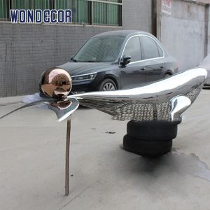 Large Abstract Animal Stainless Steel Outdoor Art Whale