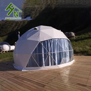 Four Person Geodesic Dome Tent Transparent For Exhibitions