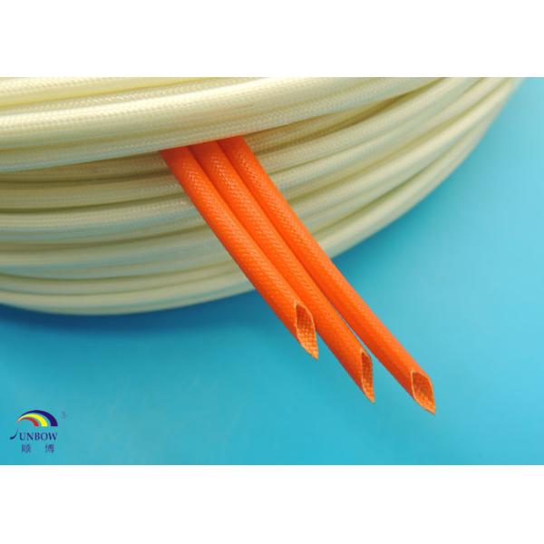 Acrylic Resin Saturated Fiberglass Wire Sleeve / Acrylic Coated Fiberglass Sleeving