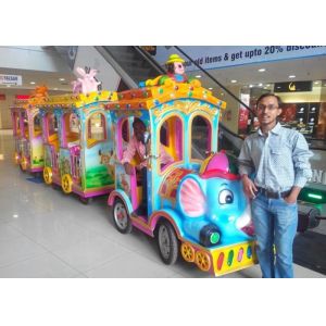 Luxury Cartoon Trackless Train Amusement Ride With Stainless Steel Material