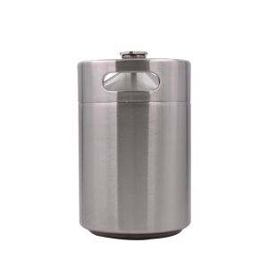 Single Wall 5L Stainless Steel Mini Keg With Metal Lid