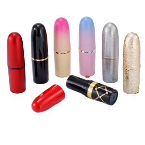 Multiple Color Round ABS Refillable Empty Lipstick Tube 3.5g
