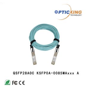 100m On OM4 MMF 100G QSFP28 AOC Active Optical Cable 70m On OM3 MMF