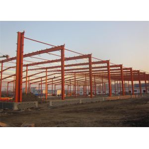 950mm Panel Q345 Q235 Prefab Steel Structure Warehouse