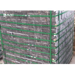 Custom Natural Limestone Tiles Brick with Honed / Chiselled Surface Treament