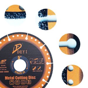 Vacuum Brazed 125mm Porcelain Diamond Cutting Disc Multipurpose
