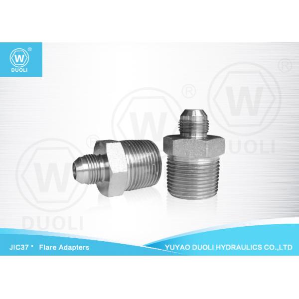 Industrial JIC NPT Male Hydraulic Flare Fittings 37° Adapters Carbon Steel
