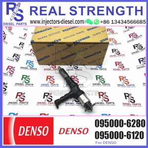 Huida Excavator 12V140E-3 Engine Fuel Injector 095000-6280 6219-11-3100 with