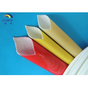 Oil Resistant Benzene Resistant Braided Fiberglass Sleeve with Polyurethane Saturated