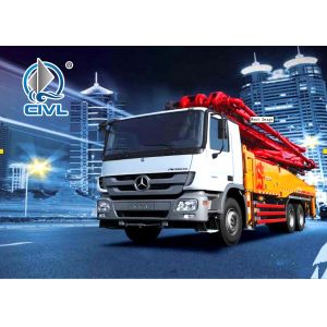 16m3 Cement Pump Truck 8850 × 2380 × 3500mm 180w 1700 / 3400mm Wheelbase
