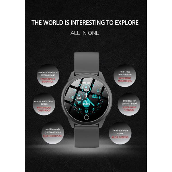 H23s Smart Watch Temperature Monitoring 1.3inch TFT Waterproof Fitness Tracker