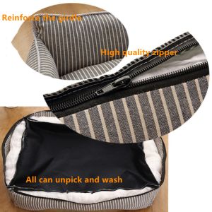 Soft Washable Breathable Rectangle Dog Sleeping Bed Anti Slip Bottom