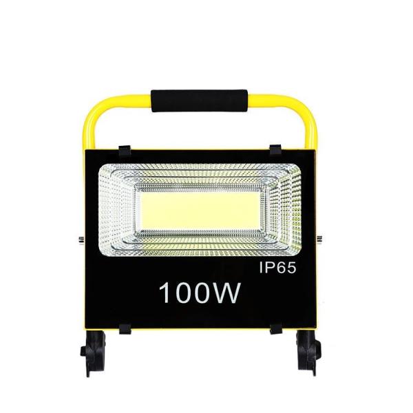 Buy 100W Outdoor LED Flood Light With IP66 Waterproof and Dustproof, LiFePO4 Battery at wholesale prices