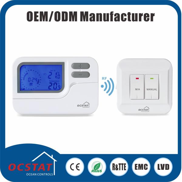 Programmable Heat Pump RF Thermostat 5 - 2 Day Programmable Thermostat RF868MHZ radio frequency wireless RF thermostat