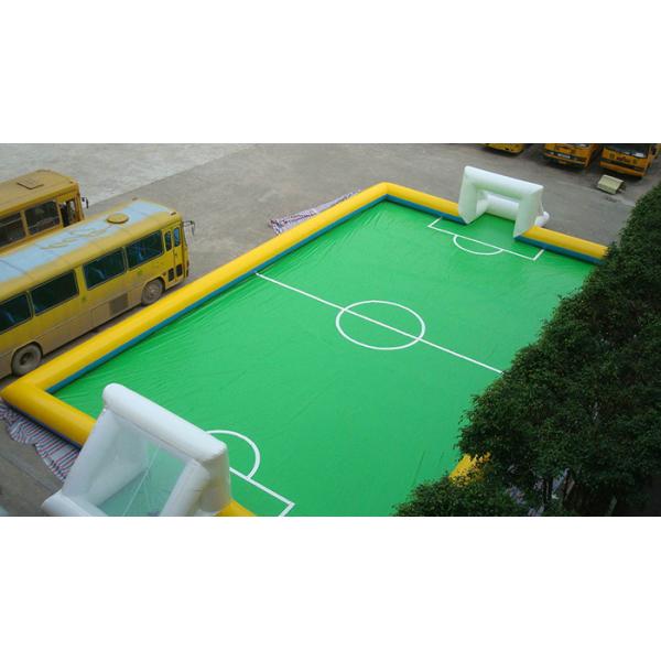 11 Person PVC Inflatable Football Field , Football Game Inflatable Field for Outdoor Sport