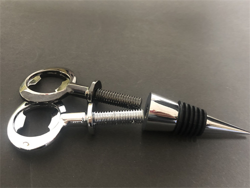 Hot Sale Fashion Personality Stainless Steel Bar Accessories Metal Red Wine Bottle Stopper