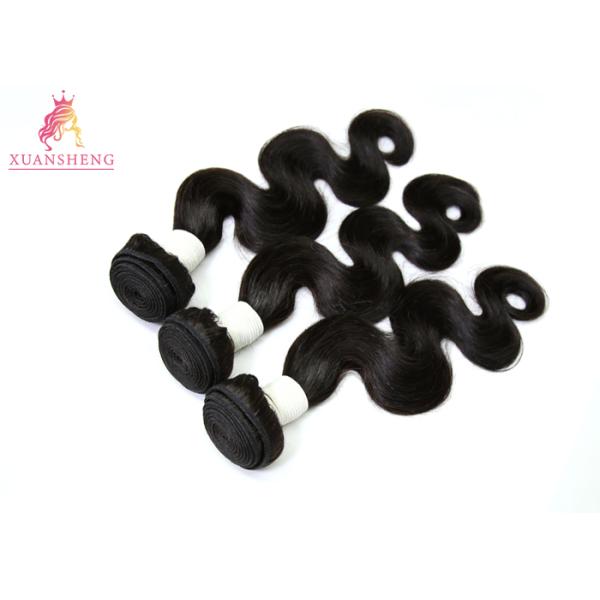 Natural Color Peruvian Body Wave Cuticle Aligned Hair Bundle Customized Length