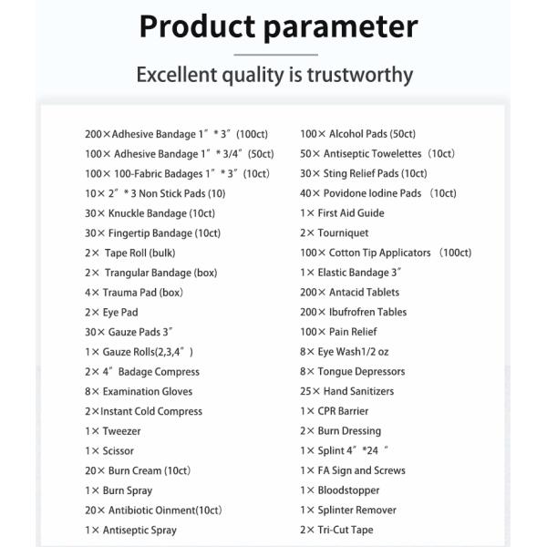 Emergency Metal First Aid Cabinet Class I First Aid Wall Cabinet ODM