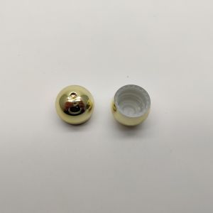 13MM Electroplated Ball Shape Hand Sanitizer Bottle With Screw Lock