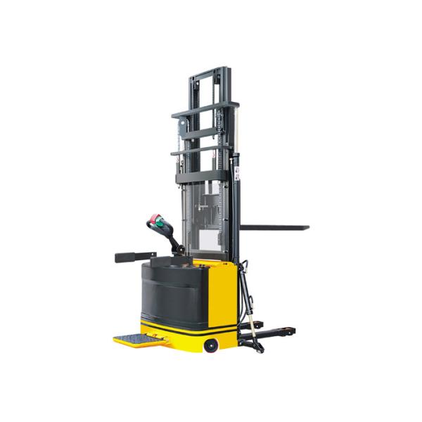 Heavy Duty Walk Behind Pallet Stacker , Stand Type Ride On Pallet Stacker With