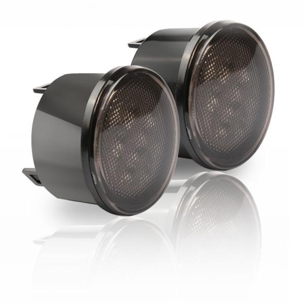 Buy Amber Front LED Turn Signal Light Assembly for 2007~2016 Jeep Wrangler JK Turn Lamp Parking Lights Bulb Smoke Lens at wholesale prices