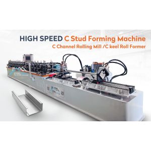 High-Speed Stud And Track Roll Forming Machine with 12-14m/min Forming Speed