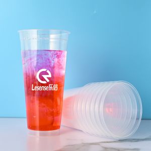 12oz 16oz 20oz Custom Plastic Cups For Party With Lid Logo Printing
