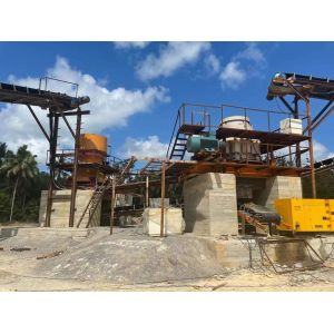 Highly Automatic Stone Crushing Plant 50 Tph Good Grain Shape