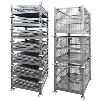 Buy Storage Wire Pallet Container Stackable Wire Mesh Pallet Cage at wholesale prices