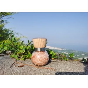 Salt Pepper Grinder with 190ml Capacity, Adjustable Ceramic Grinding Mechanism