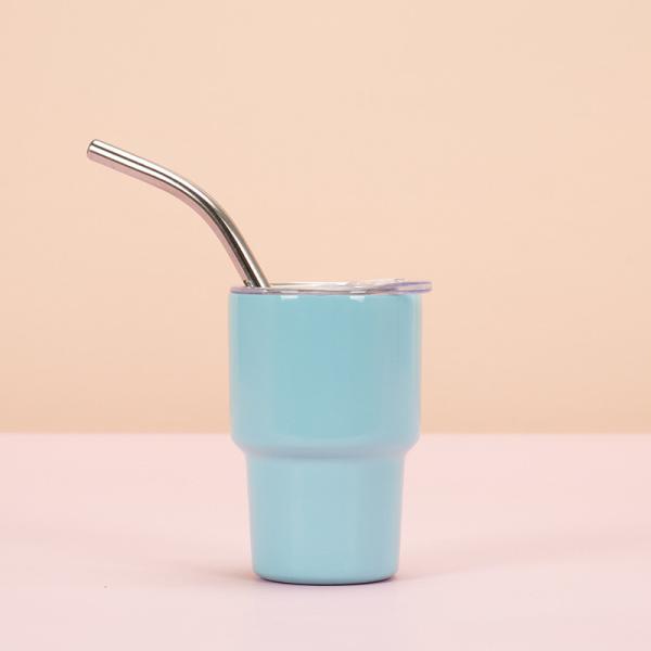 Mini Shot 2oz Curve Tumbler - Double Wall Vacuum Insulated - Nonslip Bottom - Stainless Steel Tumbler