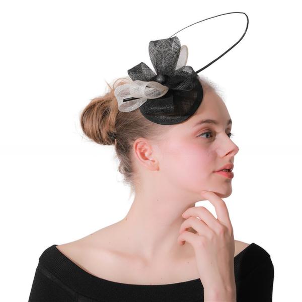 10cm Dyed Sinamay Feather Fascinator for Hat Decoration and Party Decoration Supplies