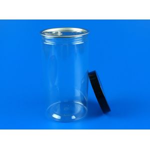 PET Recycled Plastic Jars , Anti Bacteria Airtight Cookie Jar 845Ml