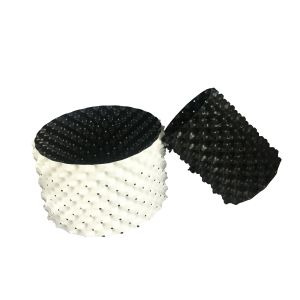 Multifunction 40cm Diameter 44L Plastic  10 Gallon Black White